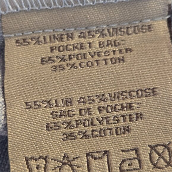 NWOT Blue Linen Cotton Gromrt Shift Dress Small - Picture 9 of 9